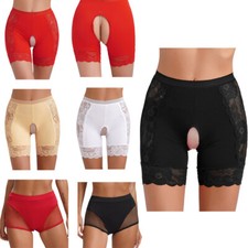 Womens Lace Crotchless