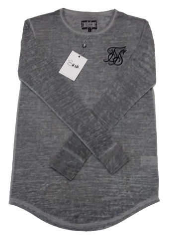 Siksilk mens grey slub - mens,