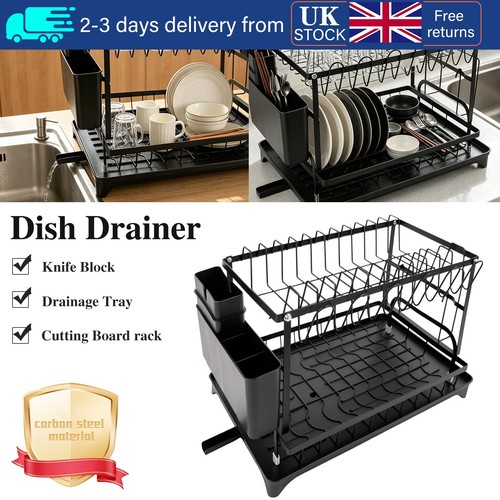 Dish drainer rack tier - drainer, 2-tier