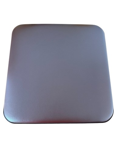 Brown padded static commode - brown,