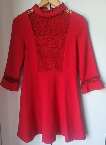 Zara basic red - basic, lace