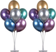 2 x Table Balloon Stand Kit Reusable Balloon Holder For Any Occasion Decoration