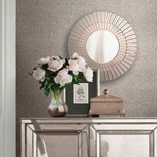 Muriva Lipsy London Luxe Plain Glitter Sparkle Wallpaper Rose Gold 144812