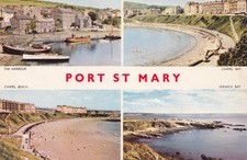 Postcard - Port St Mary IOM - 4 Views