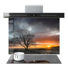 Kitchen Glass Splashback Toughened Tile Cooker ANY SIZE Farm Sunset Tree Sky WxH