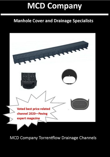 Shallow drainage channel - drainage,