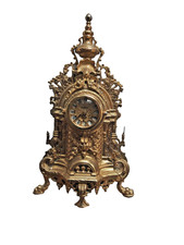 Cast brass heavy Franz Hermle boule style clock - 60cm - 24" high
