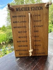 Rope weather station / barometer novelty funny gift Garden sign Funny  novelty