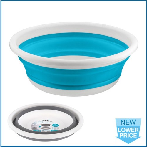 Collapsible blue round wash - blue,