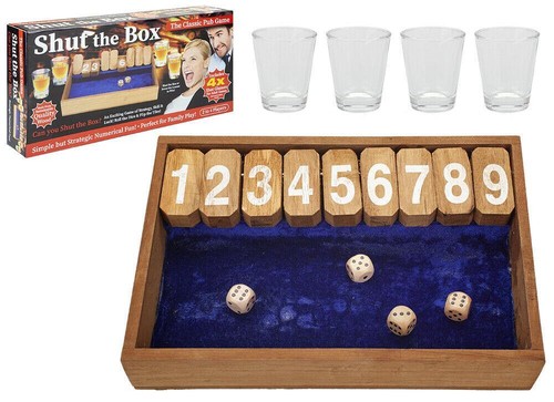 Wooden vintage shut the box - the,