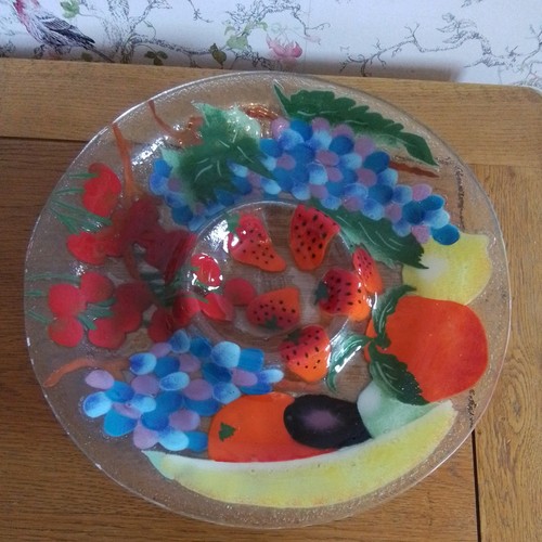 Vintage fusion art glass - vintage,