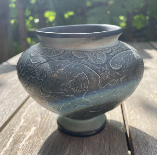 Studio pottery vase - -, unusual