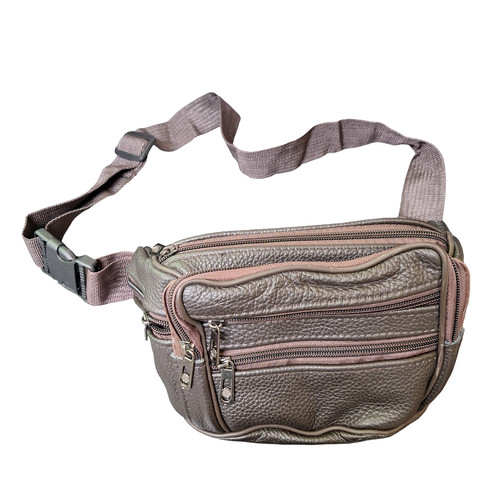 Real genuine leather bum bag - genuine,