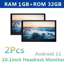 2Pc 1+32G Android 12 Car Seat Headrest Monitor 4K Video WIFI Bluetooth Player