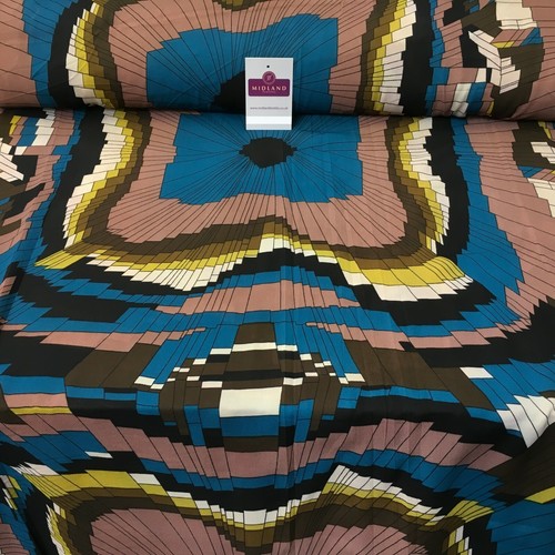 Teal taupe geometric soft - &,