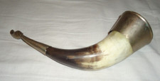 Vintage Hunting Gun Powder Flask Drinking Cup Horn Duck Head !?