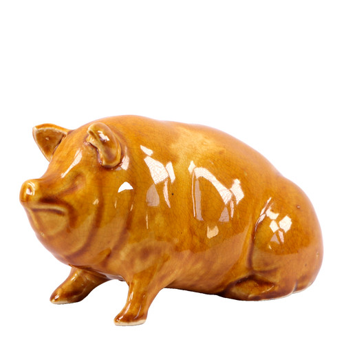 Victorian pottery pig treacle - victorian,