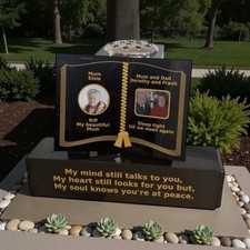 Adult Grave Marker Book On A