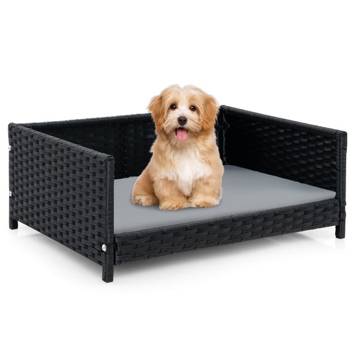 Rattan dog bed - rattan,