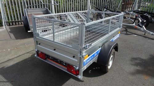 Mesh cage trailer 750kg 6x4 - mesh,