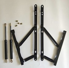 2 x  Ottoman Storage Bed Lift Up Hinge Mechanism and Gas Strut 750N