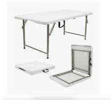 4 feet 120cm Height Adjustable Folding Trestle Table - Indoor & Outdoor Solution