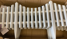 6 x WHITE PICKET FENCE