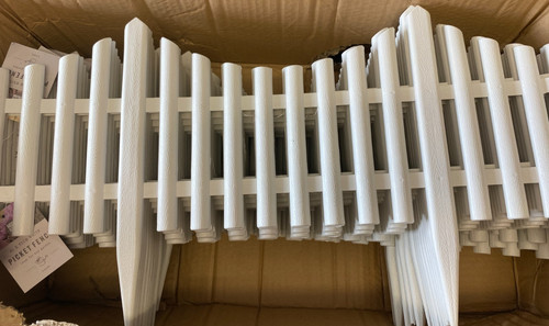 White picket fence - white,