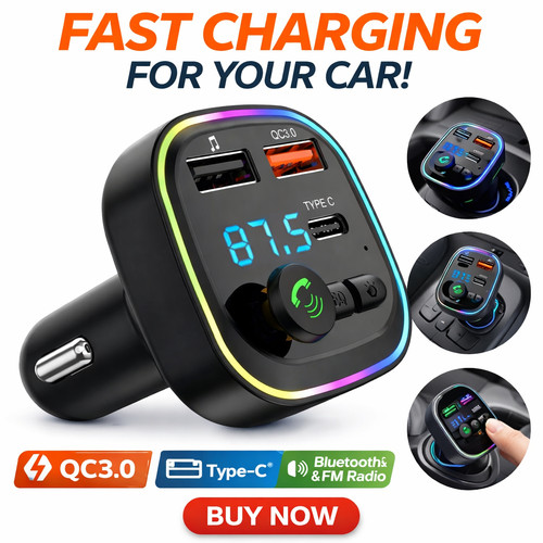 Car charger bluetooth - car,