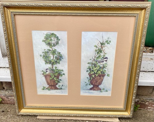Barbara mock topiary bird - &,