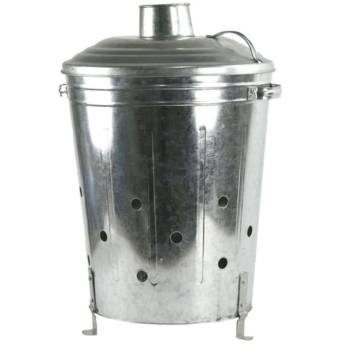 Large galvanised incinerator - large,