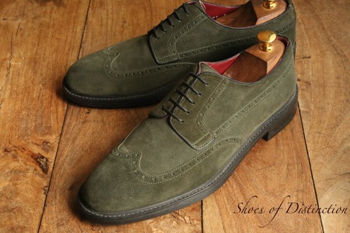 Stemar green suede - green, leather