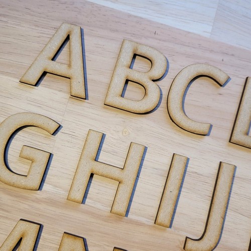 Large wooden letters - wooden, mdf