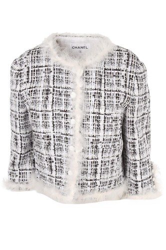 Chanel white 2025 tweed - tweed, jacket