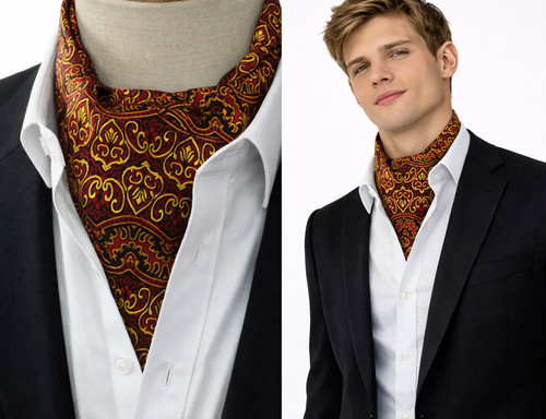 Bohemian men cravat ascot - men's,