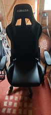 Hbada Gaming Chair Ergonomic With Height Adjustmen, Black. RRP:€155