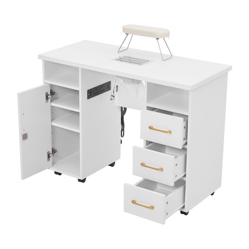 White nail desk manicure table - desk,