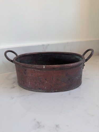 Antique copper jam pan - antique,