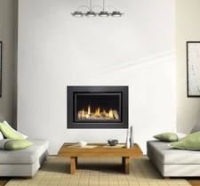 GAS FIRE PINNACLE 600  WALL INSET REMOTE CONTROL WALL MOUNTED GLASS FRONTED BNIB