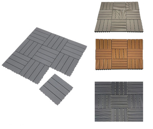 Wpc interlocking decking tiles - interlocking,