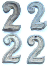 WWl Poland Polish Army Shoulder Board Letters Insignia Badge ''2''