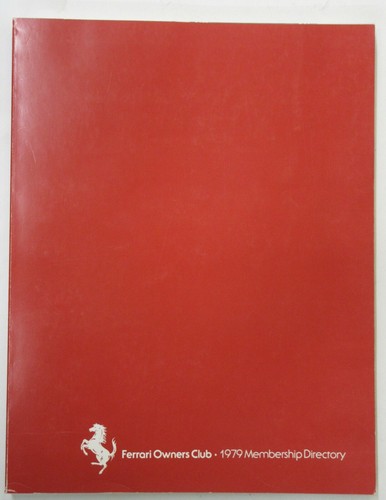 Book 1979 ferrari owners - book:, club