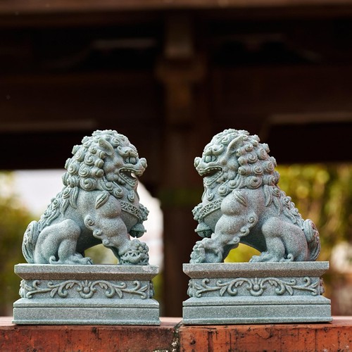 2pcs mini stone lion - 2pcs,