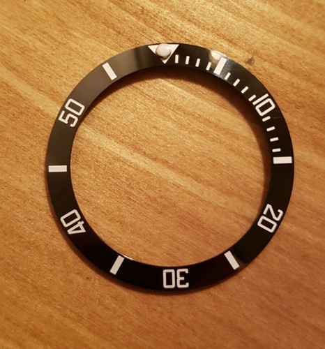 Black white ceramic bezel - ceramic,