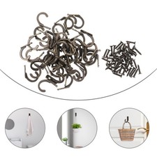 50PCS Jacket Hooks Wall Mount Coat Hanger Decorative Single Hook Coat Hooks