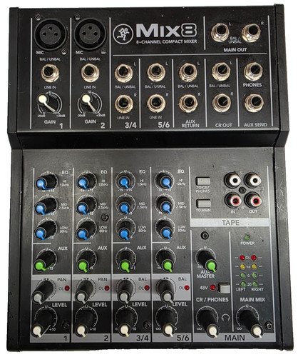 Mackie mix8 channel compact - mix8,
