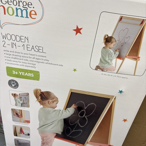 Kids wooden easel 3 - wooden, in