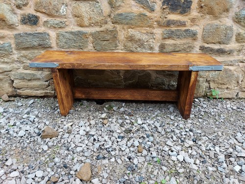 Rustic wood bench - rustic,