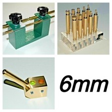 6mm, 3x  Dop Transfer, Angle Dop 45/90, Brass Dop, Lapidary Faceting Machine