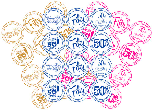 Edible 50th birthday - , cupcake